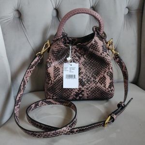 Nwt Elleme Madeleine leather croc bag
